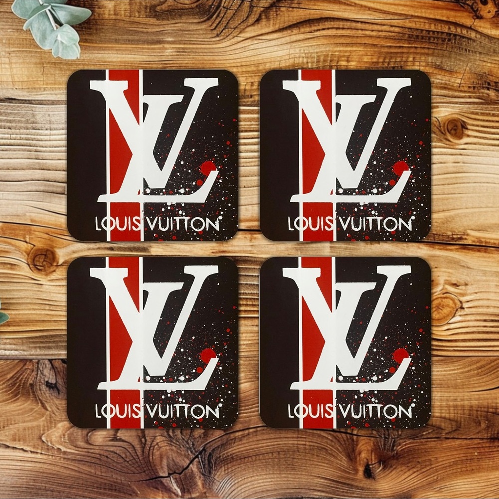 HANDMADE FASHION Set of 4 Ceramic Drink Coasters